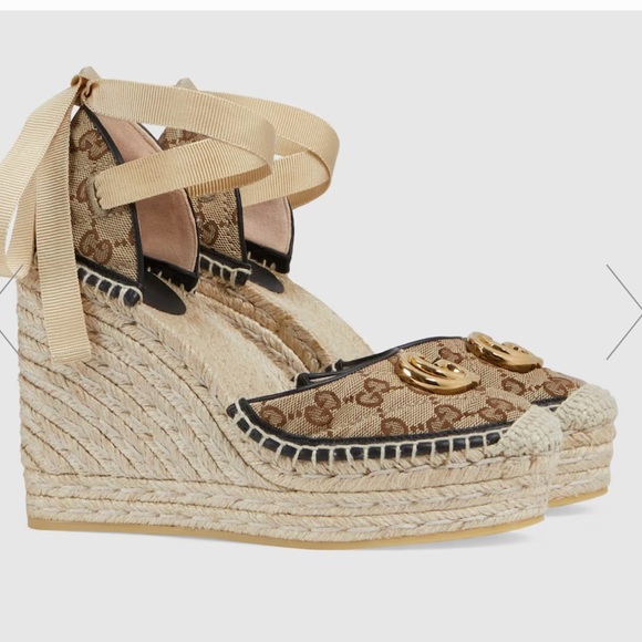 WOMEN'S GG MATELASSÉ PLATFORM ESPADRILLE - Picture 2 of 2